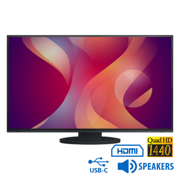 Used Monitor FlexScan EV2795 IPS/Eizo/27``QHD/2560x1440/Wide/Black/w/Speakers/DP & HDMI & USB Type-C - SCAX