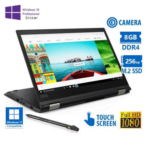 Lenovo ThinkPad X380 Yoga Hybrid 2-in-1 i5-8250U/13.3``FHD Touchscreen/8GB DDR4/256GB M.2 SSD/No ODD - SCAX
