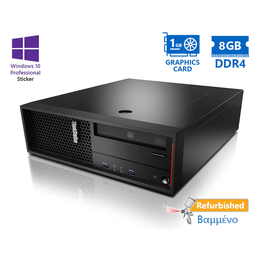 Lenovo ThinkStation P310 SFF Xeon E3-1275v5/8GB DDR4/500GB/DVD/Nvdia 1GB/10P Grade A+ Workstation Re - SCAX Lenovo ThinkStation P310 SFF Xeon E3-1275v5/8GB DDR4/500GB/DVD/Nvdia 1GB/10P Grade A+ Workstation Re - SCAX