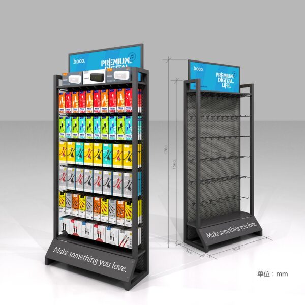 HOCO HN12 ΜΕΤΑΛΛΙΚΟ ΣΤΑΝΤ ΓΙΑ ΚΡΕΜΑΣΤΑ L800*D300*H1760mm (2 KIB) - SCAX