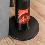 Κεραμικό αερόθερμο στήλη 2000W με δείκτη θερμοκρασίας, τηλεχειριστήριο και απομίμηση τζακιού TEESA - Image 3