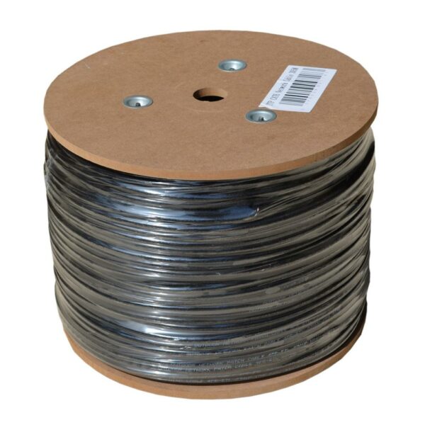 Καλώδιο Δικτύου Jasper Cat 6 UTP 24AWG CCA Kουλούρα 305m Μαύρο Εξωτερικής Χρήσης - SCAX