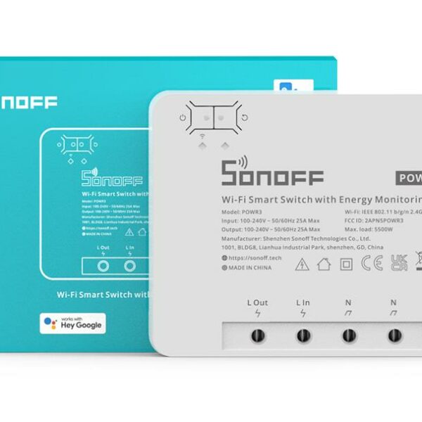 SONOFF SMART ΔΙΑΚΟΠΤΗΣ ΜΕ ΠΑΡΑΚΟΛΟΥΘΗΣΗ ΚΑΤΑΝΑΛΩΣΗΣ POWR3