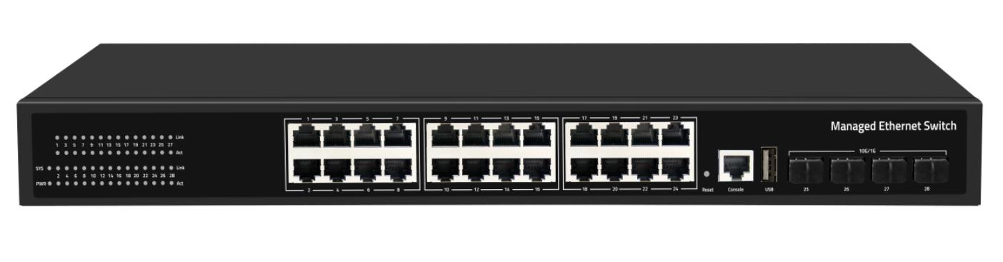 CUDY GS5024S4 24-PORT LAYER 3 MANAGED GIGABIT SWITCH WITH 4 10G SFP SLOTS - SCAX CUDY GS5024S4 24-PORT LAYER 3 MANAGED GIGABIT SWITCH WITH 4 10G SFP SLOTS - SCAX