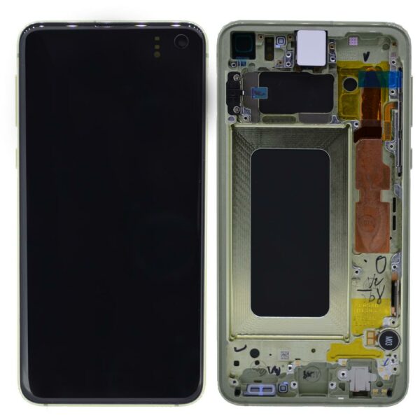 Γνήσια Οθόνη & Μηχανισμός Αφής Samsung SM-G970F Galaxy S10e Κίτρινο GH82-18852G - SCAX