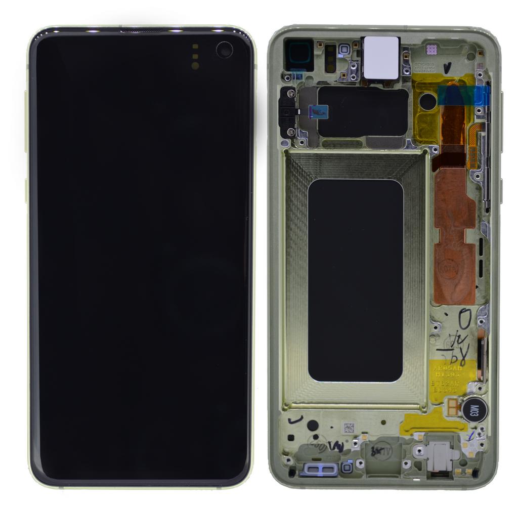 Γνήσια Οθόνη & Μηχανισμός Αφής Samsung SM-G970F Galaxy S10e Κίτρινο GH82-18852G - SCAX