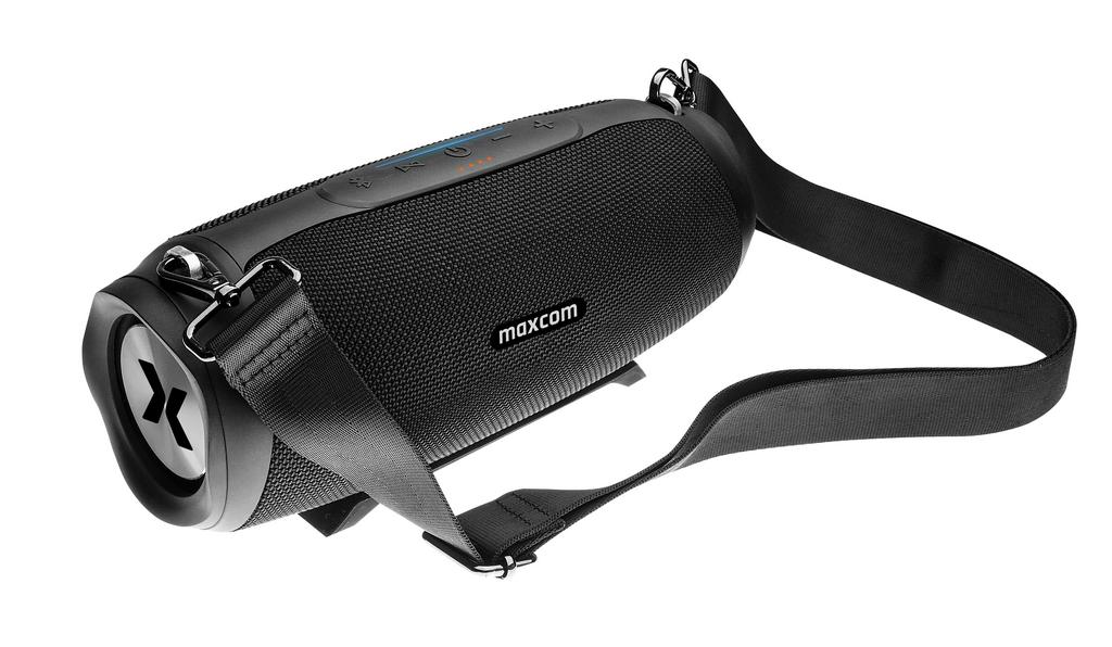 Φορητό Ηχείο Bluetooth με Λειτουργεία Powerbank Maxcom Momotombo MX301 TWS 2x15W RMS Μαύρο IP67 με Ενσωματωμένο Μικρόφωνο - SCAX