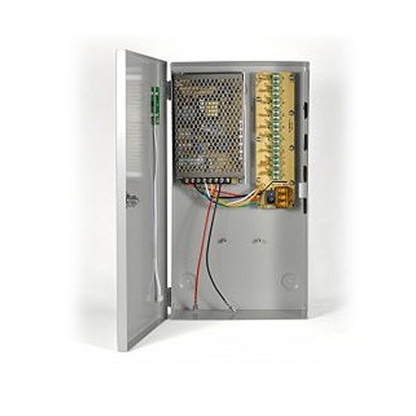 Τροφοδοτικό + Φορτιστής CCTV Κάμερας 12V 5A 9 εξόδους - SCAX