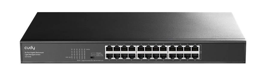 CUDY 24-PORT GIGABIT RACKMOUNT LIGHT MANAGED SWITCH - SCAX