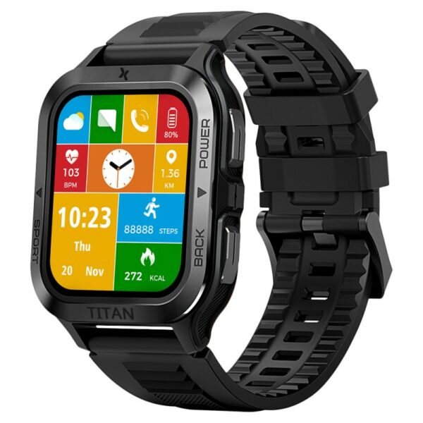 Smartwatch Maxcom FW67 Titan Pro IP69K 360mAh με 1.85” IPS Gorilla Glass 22mm Silicon Band Graphite με Δόνηση και Δυνατότητα Κλήσεων - SCAX
