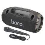 Φορητό Ηχείο Wireless Hoco HA3 Drum TWS BT 5.0 4000mAh 2x10W με USB Micro SD και Ενσύρματο Μικρόφωνο Μαύρο - SCAX