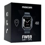Smartwatch Maxcom FW59 4G GPS IP65 670mAh με 1.85” IPS 20mm Silicon Band και SOS Button Μαύρο με Δυνατότητα Κλήσεων - Image 2