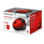 Ηλεκτρική Σκούπα ECO 850W Yψηλής Aπόδοσης  με Σακούλα Sencor SVC 45RD-EUE3 Κόκκινη - Image 2
