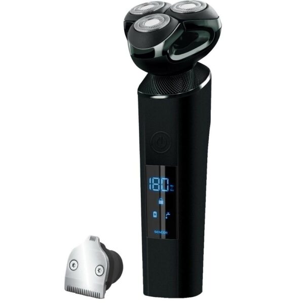 Επαναφορτιζόμενη Ξυριστική Μηχανή με Οθόνη Led Direct Drive IPX5 Sencor SMS 7000BK Μαύρη - SCAX