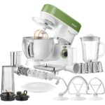 Κουζινομηχανή 6 Ταχυτήτων 5 in 1 5lt 1200W Sencor STM 3780GG Λευκό/Πράσινο - Image 2