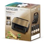 Τοστιέρα με 4 Αποσπώμενες Πλάκες CoolTouch Sencor SSM 9977CH Χρυσαφί - Image 2