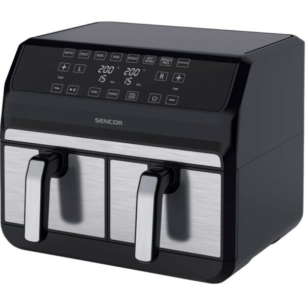 Φριτέζα Αέρος 2x4lt 1700W Touch LED Sencor SFR 9500SS - SCAX