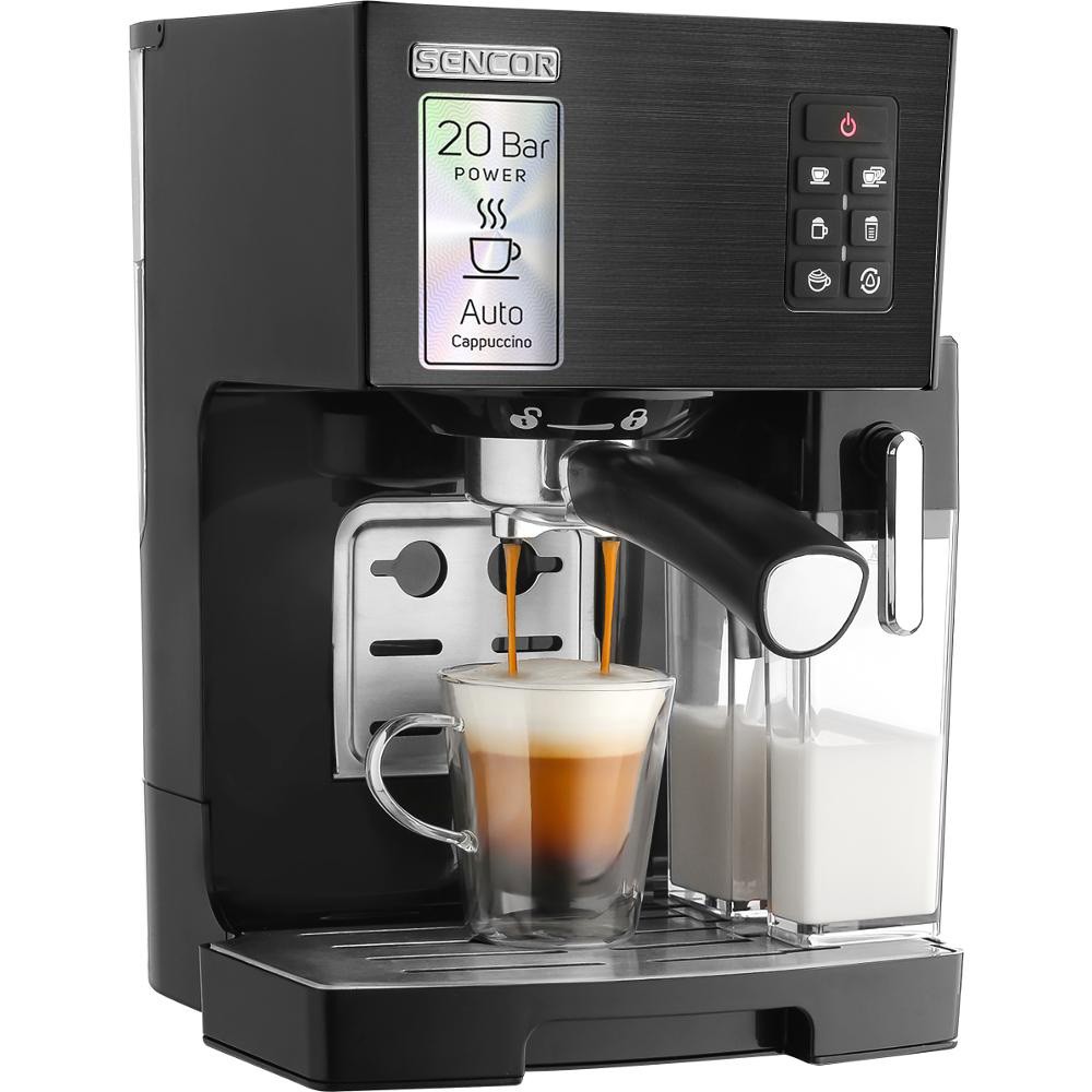 Μηχανή Espresso Ημιαυτόματη 20Bar 1450W Sencor SES 4050SS-EUE3 Ασημί - SCAX Μηχανή Espresso Ημιαυτόματη 20Bar 1450W Sencor SES 4050SS-EUE3 Ασημί - SCAX
