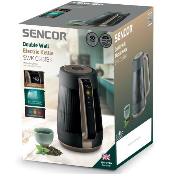 7lt 2000W Sencor SWK 0931BK Μαύρo/Καφέ - SCAX