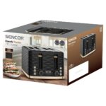 Φρυγανιέρα Sencor STS 7551BK 4 Θέσεων 1600W 3D Pattern Design Μαύρο/Χρυσό - Image 2