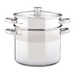 Κατσαρόλα Ζυμαρικών PASTA  με Σουρωτήρι 24cm 8lt Stainless Steel Lamart LTSS2417 - SCAX