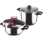 Σετ Χύτρα Ταχύτητας STEAM Set Quattro 4lt & 7lt Lamart LT1230 Ασημί/Κόκκινο - SCAX
