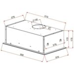 Εντοιχιζόμενος Απορροφητήρας TEKA 3 Ταχύτητες Τουρμπίνα Διπλής Απορρόφησης 329m3/h 55cm GFG 2 WH Λευκό 40446751 - Image 2