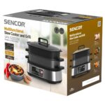 Ηλεκτρική Γάστρα Sencor SPR 6300BK  με Χωρητικότητα 6lt Grill Rice Cooker και Ατμομάγειρα - Image 2