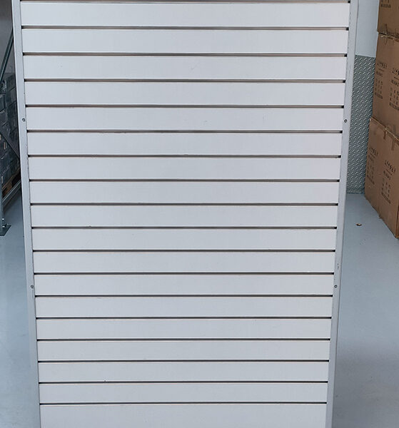 Ξύλινο Σταντ Βαρέως Τύπου  Διπλής Όψεως με Οδηγούς Ραφιών 185x90 cm - SCAX