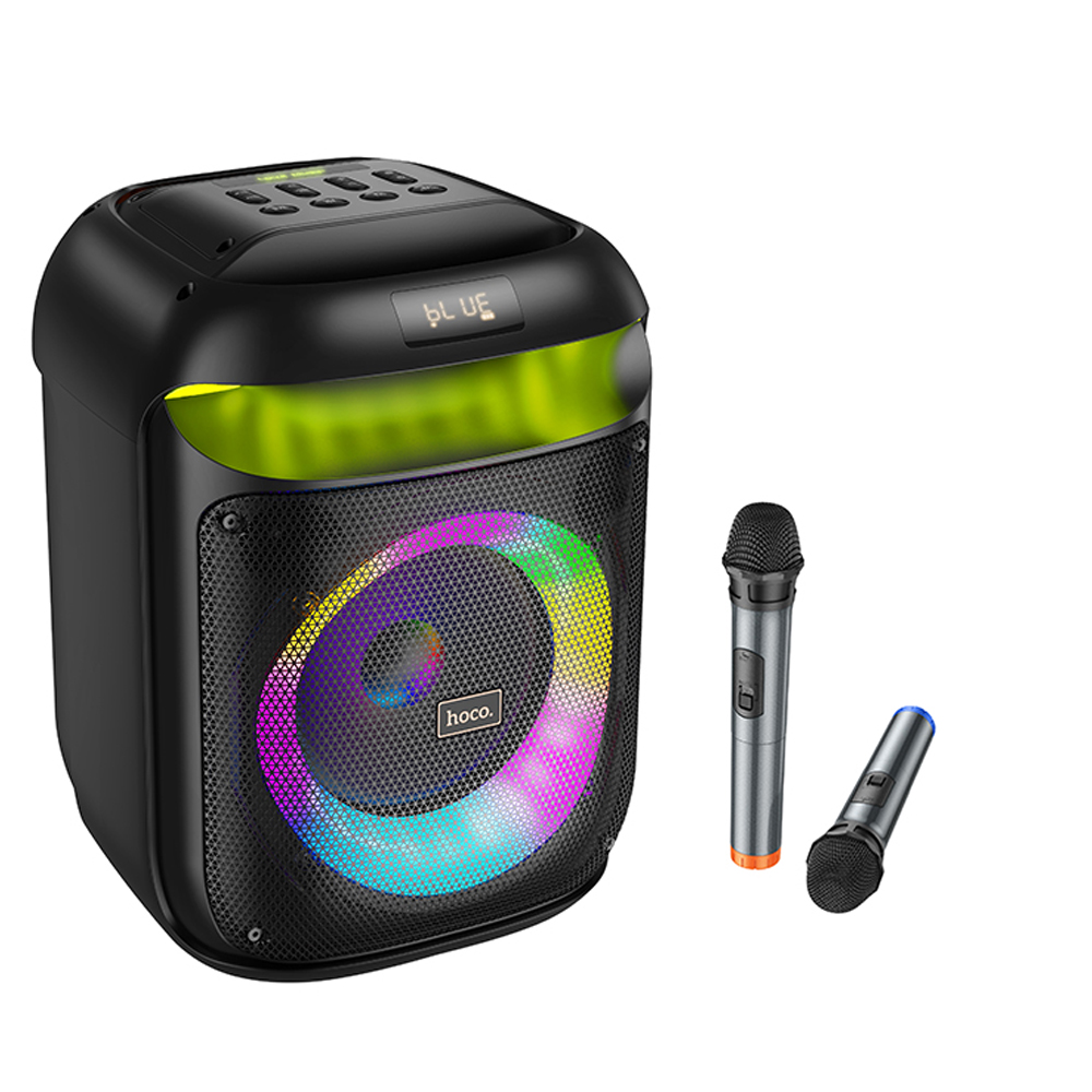 Φορητό Ηχείο Wireless Hoco HA13 Ramon TWS BT V5.4 60W 4000mAh USB 3.5mm Micro SD με Αασύρματα Μικρόφωνα και Φωτισμό - SCAX