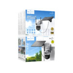 Εξωτερική Smart 4G Κάμερα Ασφαλείας Hoco DI76 Feather Solar  Full HD IP65 355° Διπλή Κάμερα Αμφίδρομη Ενδοεπικοινωνία και Ανίχνευση Κίνησης - Image 2