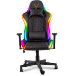 Καρέκλα Gaming Yenkee YGC 300RGB STARDUST Μαύρη Δερματίνη 3D Ρυθμιζόμενα Μπράτσα και RGB Φωτισμό Μέγιστο Βάρος 120kg - SCAX