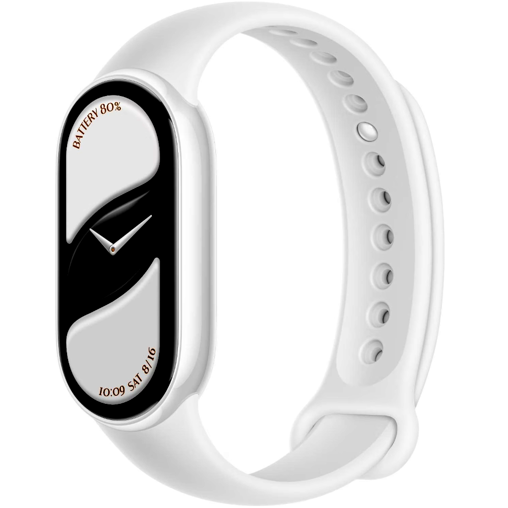 Xiaomi Smart Band 10 BHR07Y5GL 1.72" AMOLED Αδιαβροχοποίηση έως 5ATM Ceramic Pearl White - SCAX