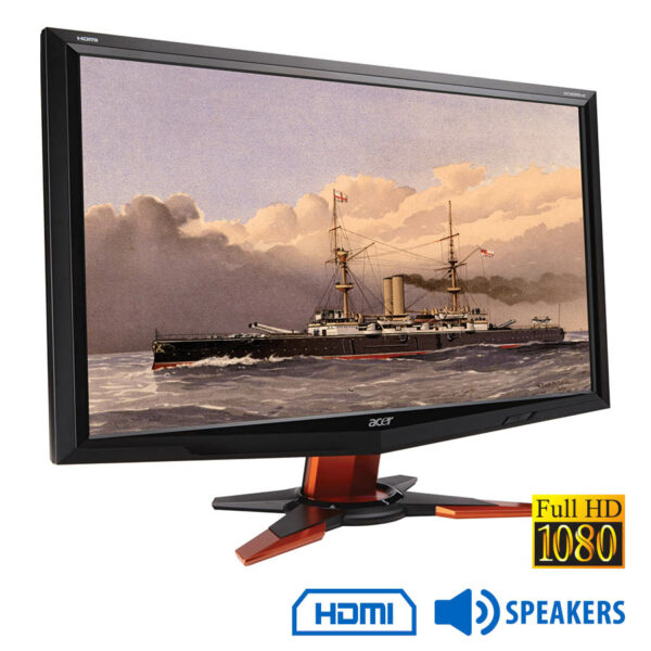 Used Monitor GD245HQ/Acer/24"FHD/1920x1080/Wide/Black/w/Speakers/D-SUB & DVI-D & HDMI - SCAX