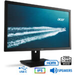 Used Monitor B276HUL IPS LED/Acer/27``WQHD/2560x1440/Wide/Black/w/Speakers/DP & HDMI & USB Type-C & - SCAX