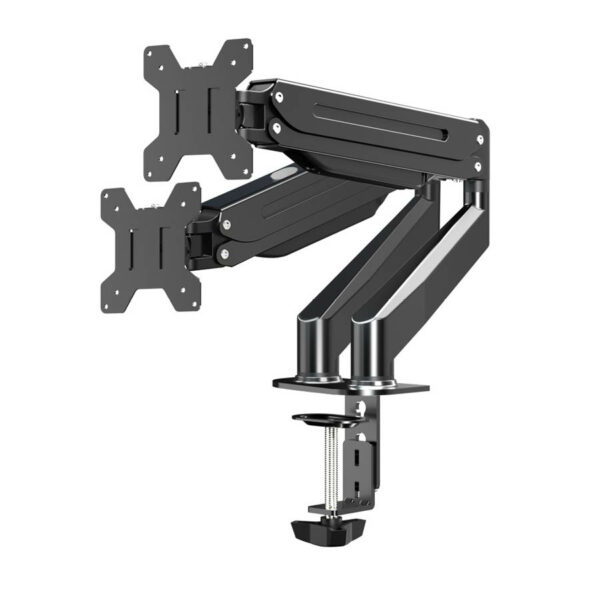 Βάση Οθόνης διπλή γραφείου 17- 27 μαύρη W020 - SCAX