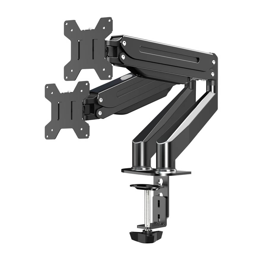 Βάση Οθόνης διπλή γραφείου 17- 27 μαύρη W020 - SCAX Βάση Οθόνης διπλή γραφείου 17- 27 μαύρη W020 - SCAX