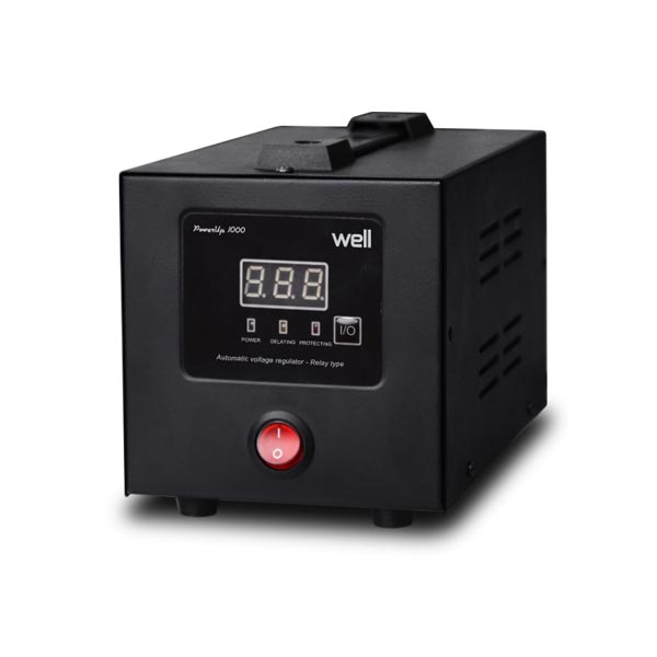 AVR-1000VA Well Ψηφιακό PowerUP LCD Display Black AVR-REL-POWERUP1000-WL - SCAX