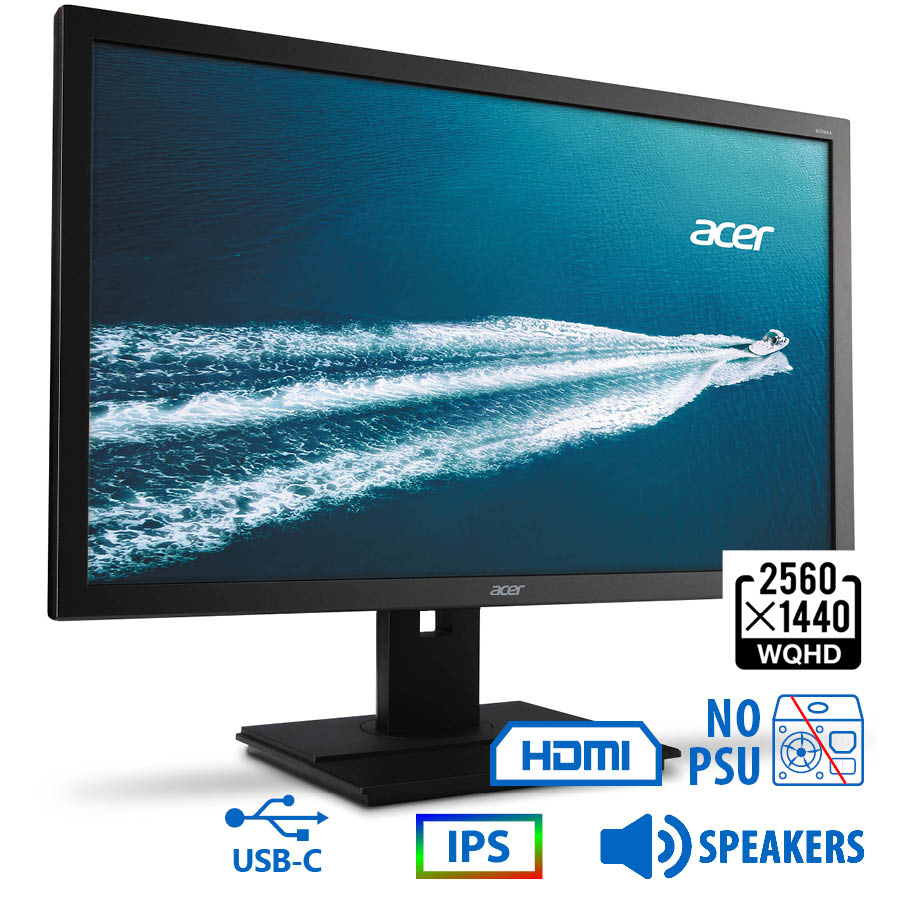 Used Monitor B276HUL IPS LED/Acer/27``WQHD/2560x1440/Wide/Black/w/Speakers/No PSU/DP & HDMI & USB Ty - SCAX Used Monitor B276HUL IPS LED/Acer/27``WQHD/2560x1440/Wide/Black/w/Speakers/No PSU/DP & HDMI & USB Ty - SCAX