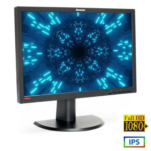 Used (A-) Monitor LT2452pwc IPS LED/Lenovo /24``FHD/1920x1200/Wide/Black/Grade A-/D-SUB & DVI-D & DP - SCAX