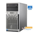 HP Proliant ML310e Gen8v2 Server Tower G3240/8GB DDR3/No HDD/8SFF/2xPSU/DVD/P420i-1GB Grade A+ Refur - SCAX