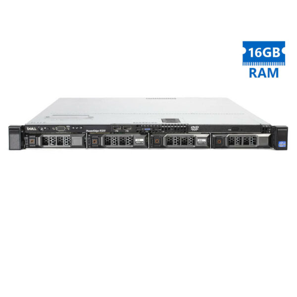 Refurbished Server Dell Poweredge R320 R1U E5-2440/16GB DDR3/No HDD/4xLFF/2xPSU/No ODD/Perc H710 min - SCAX