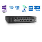 HP EliteDesk 800G2 DM WiFi i5-6500T/8GB DDR4/256GB SSD/No ODD/10P Grade A Refurbished PC - SCAX