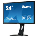 Used (A-) Monitor B2483H LED/Iiyama/24”FHD/1920x1080/Wide/Black/w/Speakers/Grade A-/D-SUB & DVI-D & - Image 3
