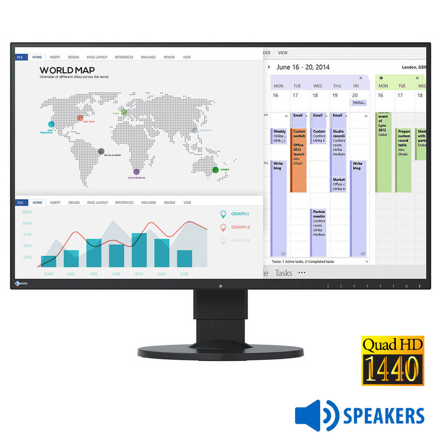 Used Monitor FlexScan EV2750 Q-LED/Eizo/27``QHD/2560x1440/Wide/Black/w/Speakers/DVI-D & DP & USB USB - SCAX Used Monitor FlexScan EV2750 Q-LED/Eizo/27``QHD/2560x1440/Wide/Black/w/Speakers/DVI-D & DP & USB USB - SCAX