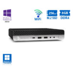 HP EliteDesk 800G4 DM WiFi i5-8500/8GB DDR4/256GB M.2 SSD/No ODD/10P Grade A Refurbished PC - SCAX