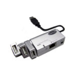 OKION Mini Docking Station High Speed USB+Ethernet - SCAX