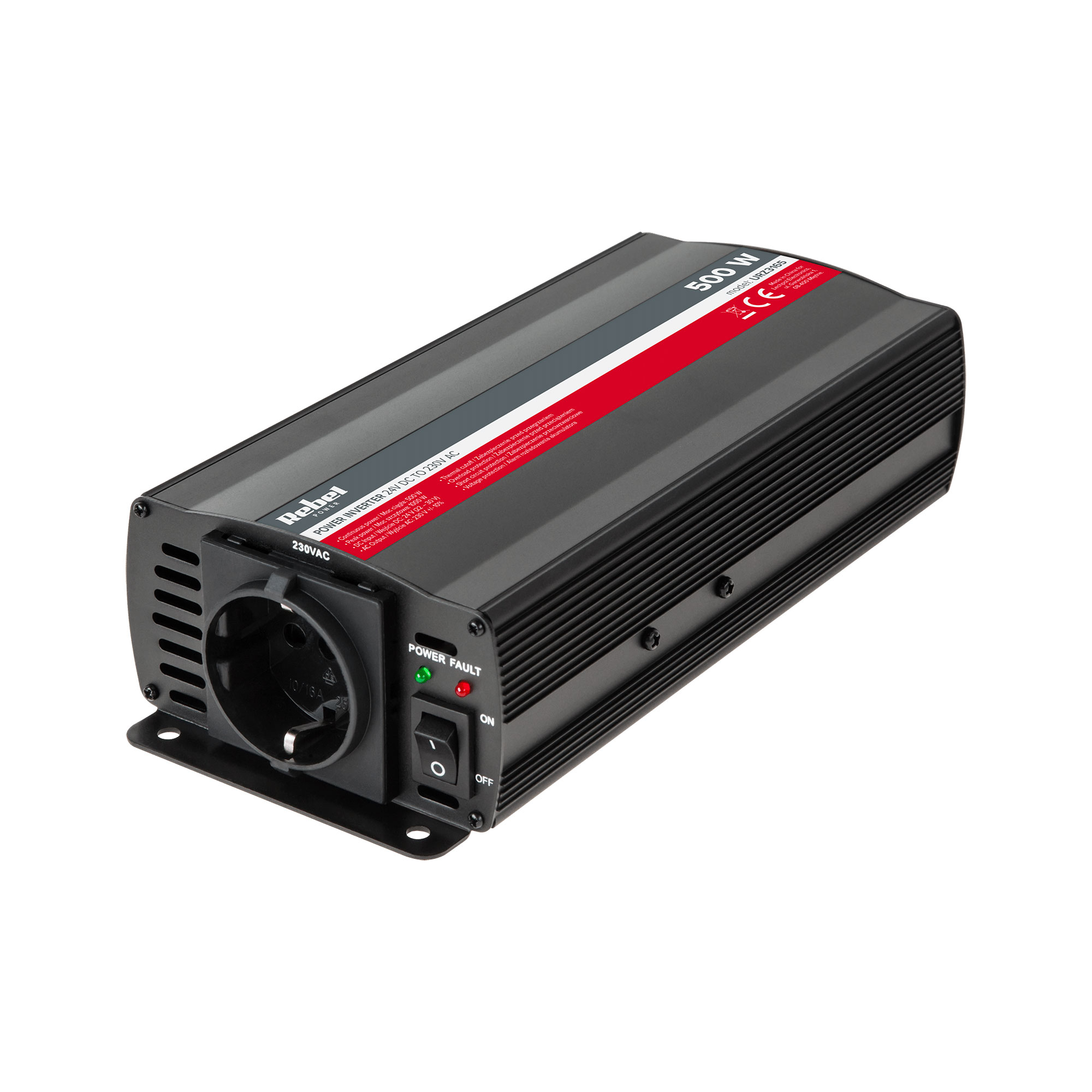 Inverter 24V σε AC 220V 500W REBEL - SCAX Inverter 24V σε AC 220V 500W REBEL - SCAX