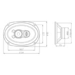 Ηχεία Ζευγάρι 3 Δρόμων 6x9" Blow - Image 3