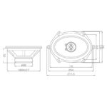Ηχεία Ζευγάρι 3 Δρόμων 5x7" WH-5703 FORD BLOW - Image 2